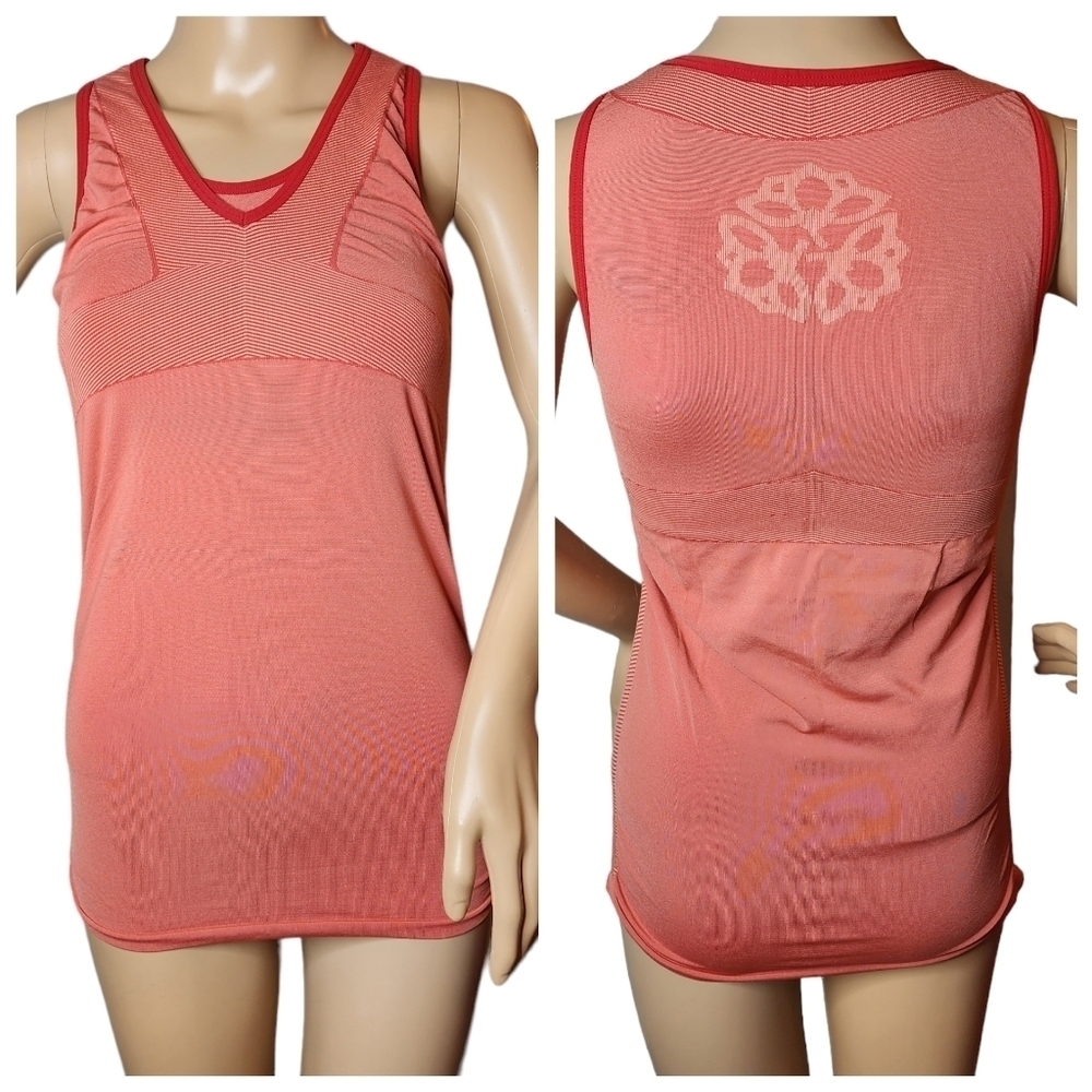 Athleta Built In Bra Tank Top Sleeveless Active Shirt Red‎ Size Small